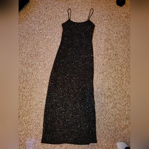 Rocket Candy Below Knee Black Sparkily Prom/Party Dress